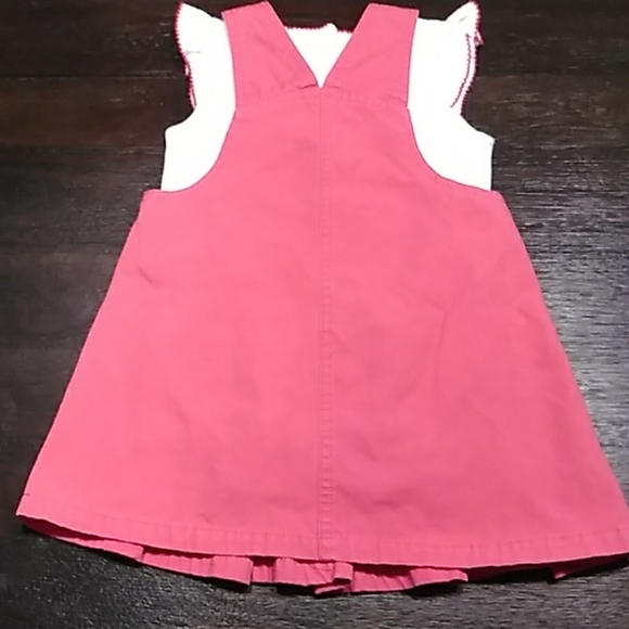 Overall dress w/matching onsie. Size 3T. - Picture 4 of 6